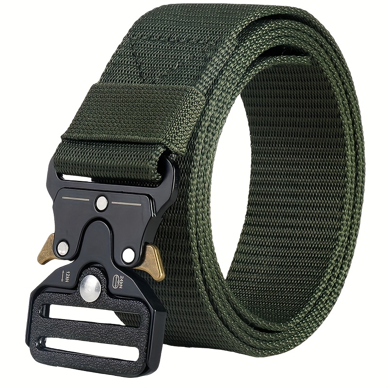 6pcs Men'S Tactical Heavy Duty Nylon Belts with Alloy Buckles